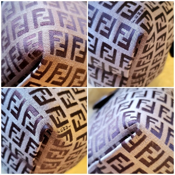 Authentic FENDI Boston Zucca Canvas Handbag - Picture 7 of 13